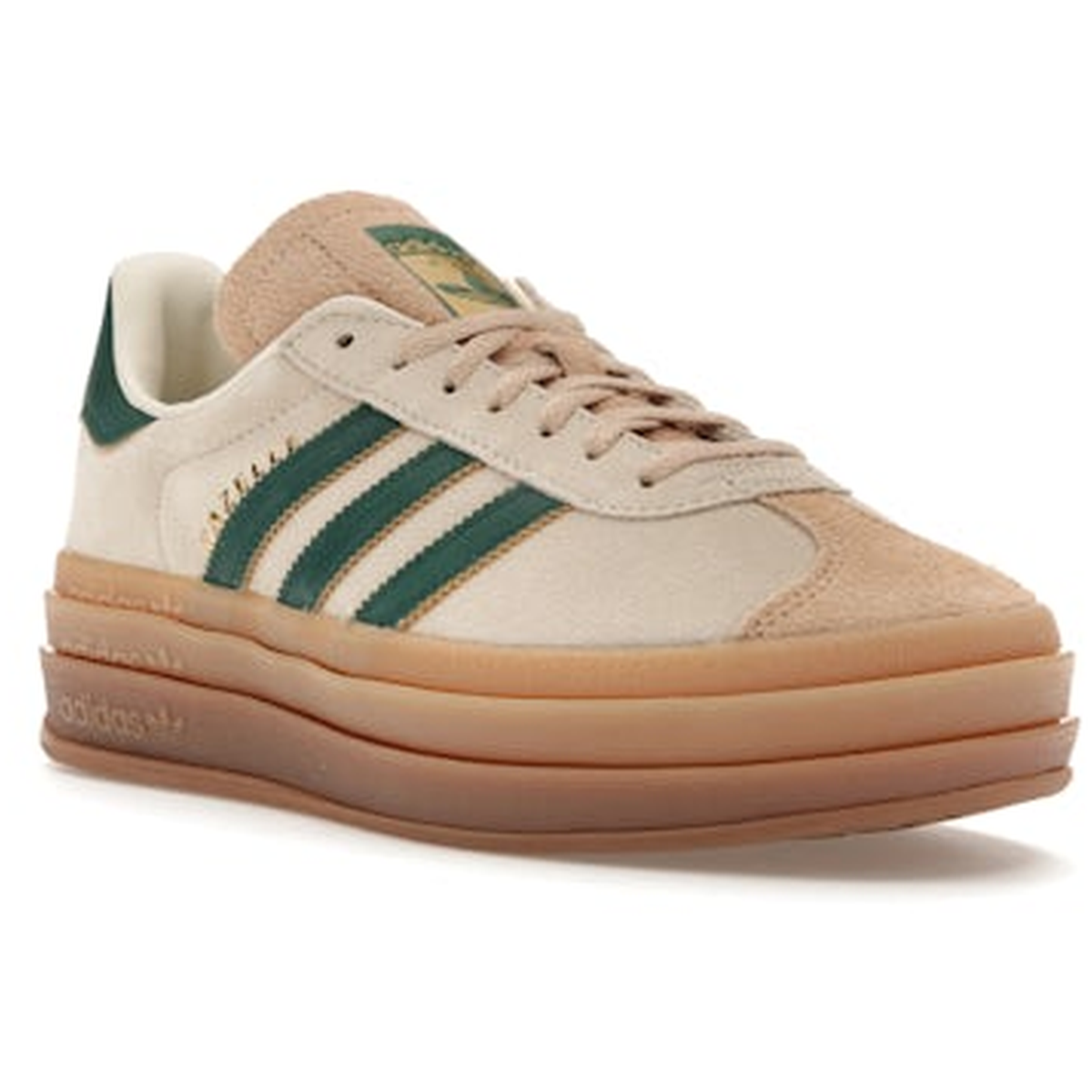Miniatyrbild av Adidas Gazelle Bold Magic Beige Collegiate Green 2