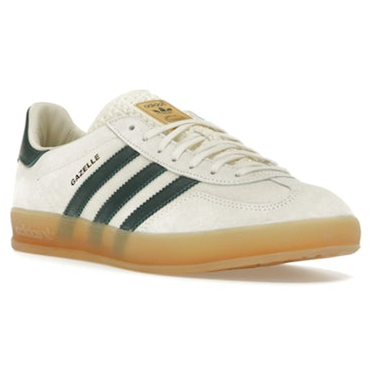 Miniatyrbild av Adidas Gazelle Indoor Cream White Collegiate Green Gum 2