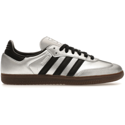 Adidas Samba OG Silver Metallic Black Gum