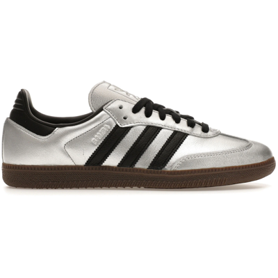 Adidas Samba OG Silver Metallic Black Gum