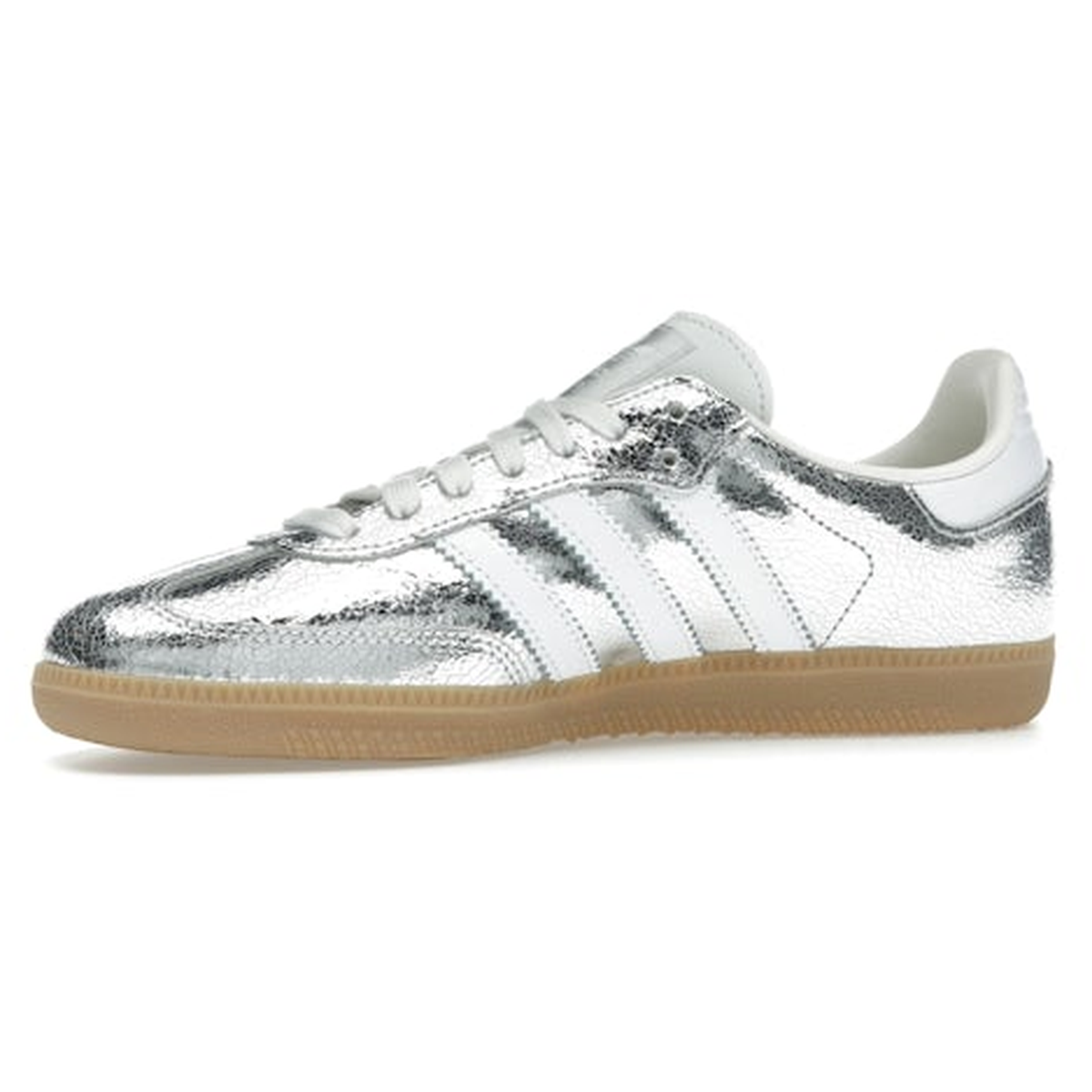 Miniatyrbild av Adidas Samba  Silver Metallic Cracked Leather 3