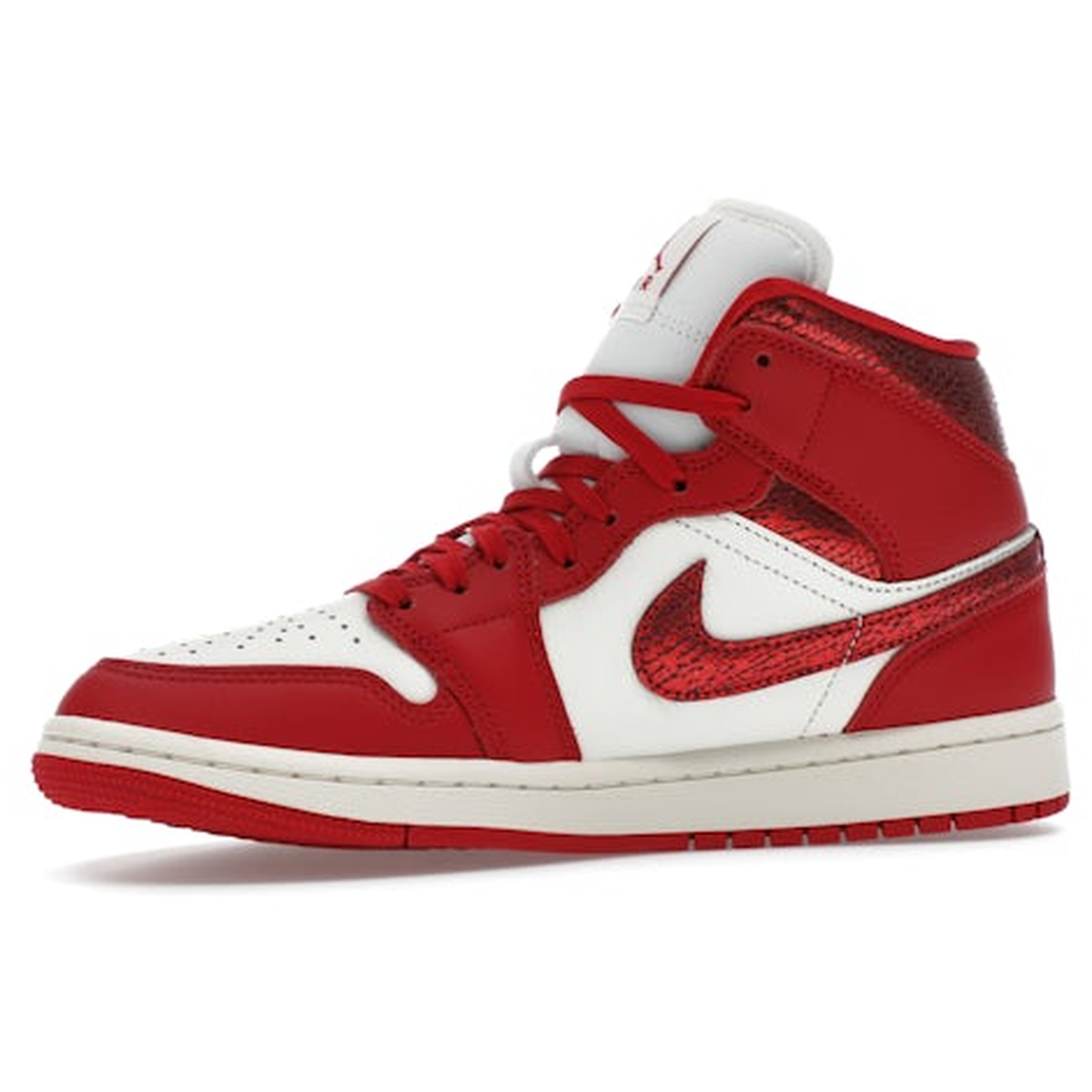 Miniatyrbild av Air Jordan 1 Mid SE Red Cracked Leather 3