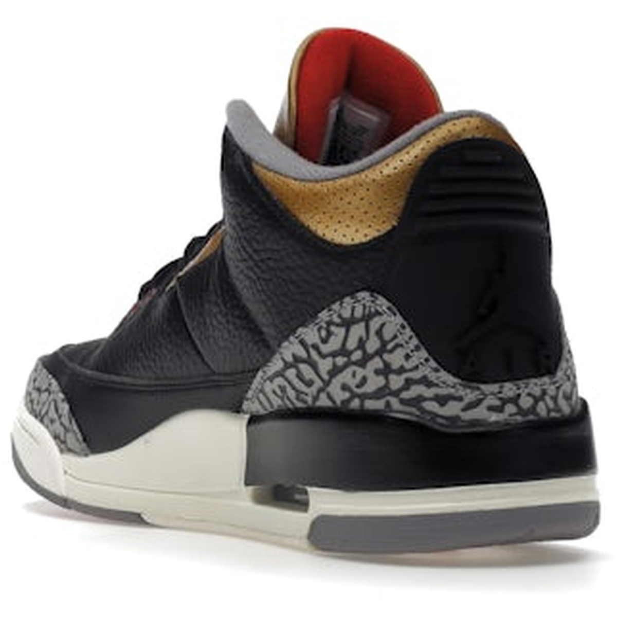 Miniatyrbild av Air Jordan 3 Retro Black Cement Gold 4