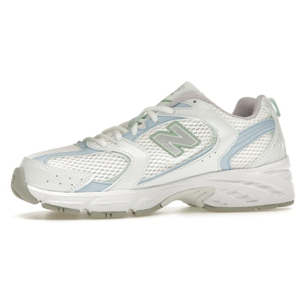 Miniatyrbild av New Balance 530 White Light Chrome Blue Clay Ash 3