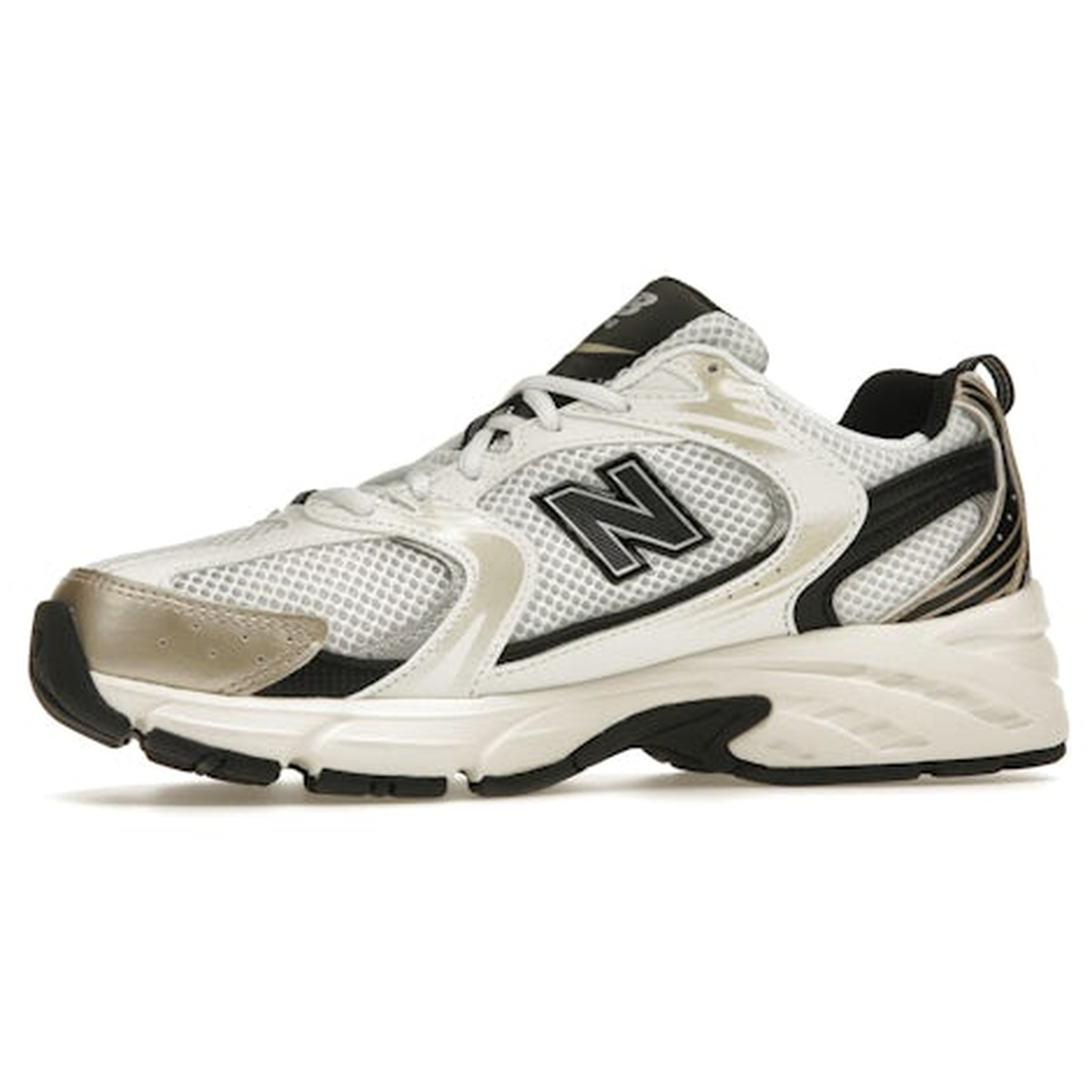 Miniatyrbild av New Balance 530 White Light Gold Metallic 3