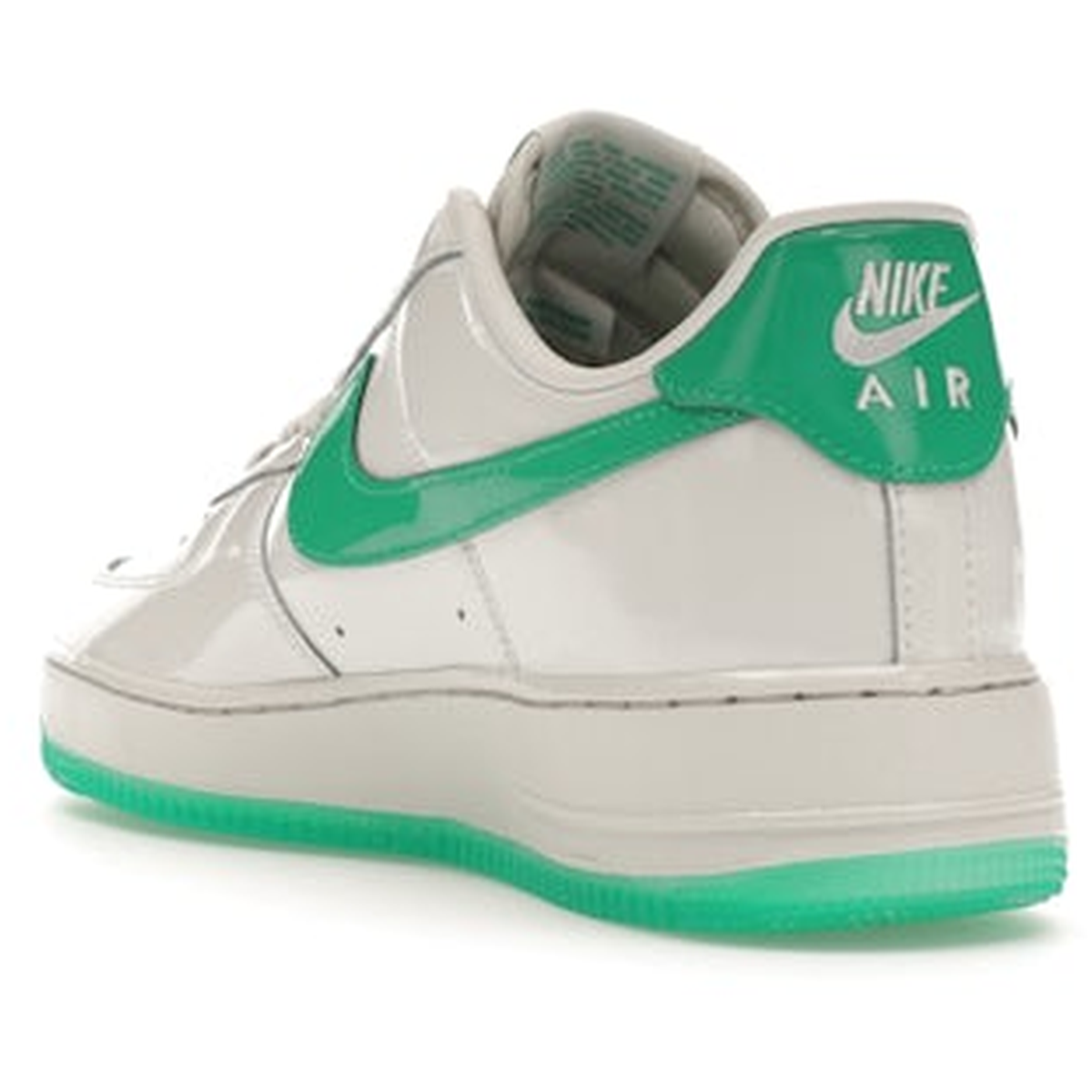 Miniatyrbild av Nike Air Force 1 Low '07 Patent Platinum Tint Stadium Green 4