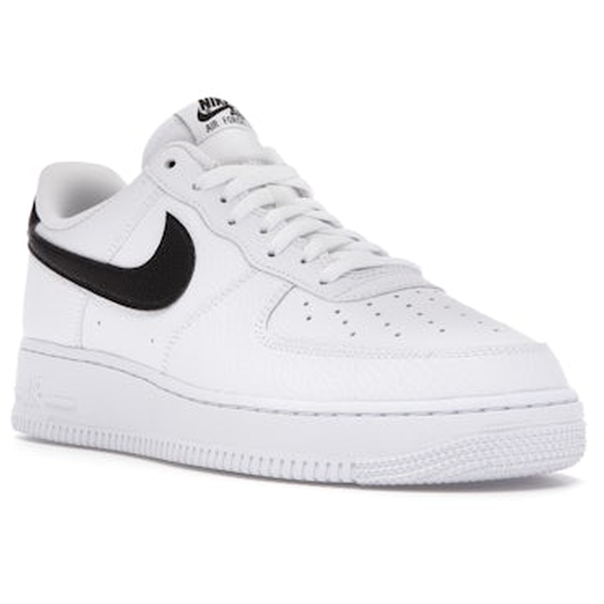 Miniatyrbild av Nike Air Force 1 Low '07 White Black Pebbled Leather 2