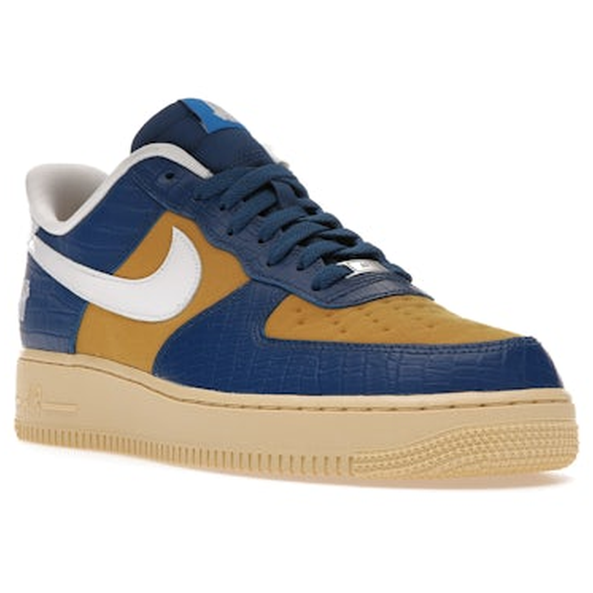 Miniatyrbild av Nike Air Force 1 Low SP Undefeated 5 On It Blue Yellow Croc 2