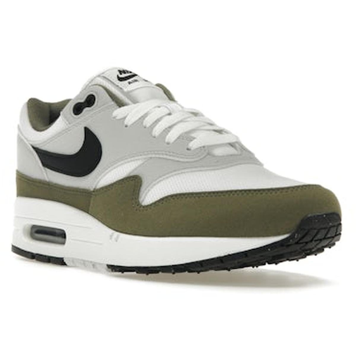 Miniatyrbild av Nike Air Max 1 White Black Medium Olive 2