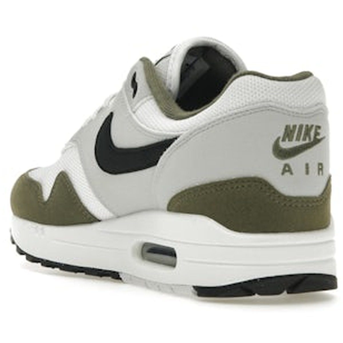 Miniatyrbild av Nike Air Max 1 White Black Medium Olive 4