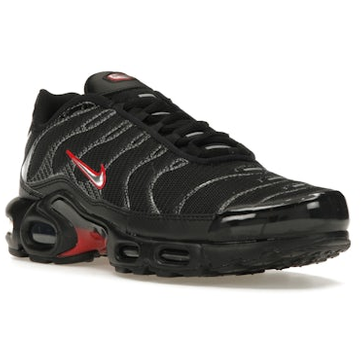 Miniatyrbild av Nike Air Max Plus Black Red Metallic Silver 2