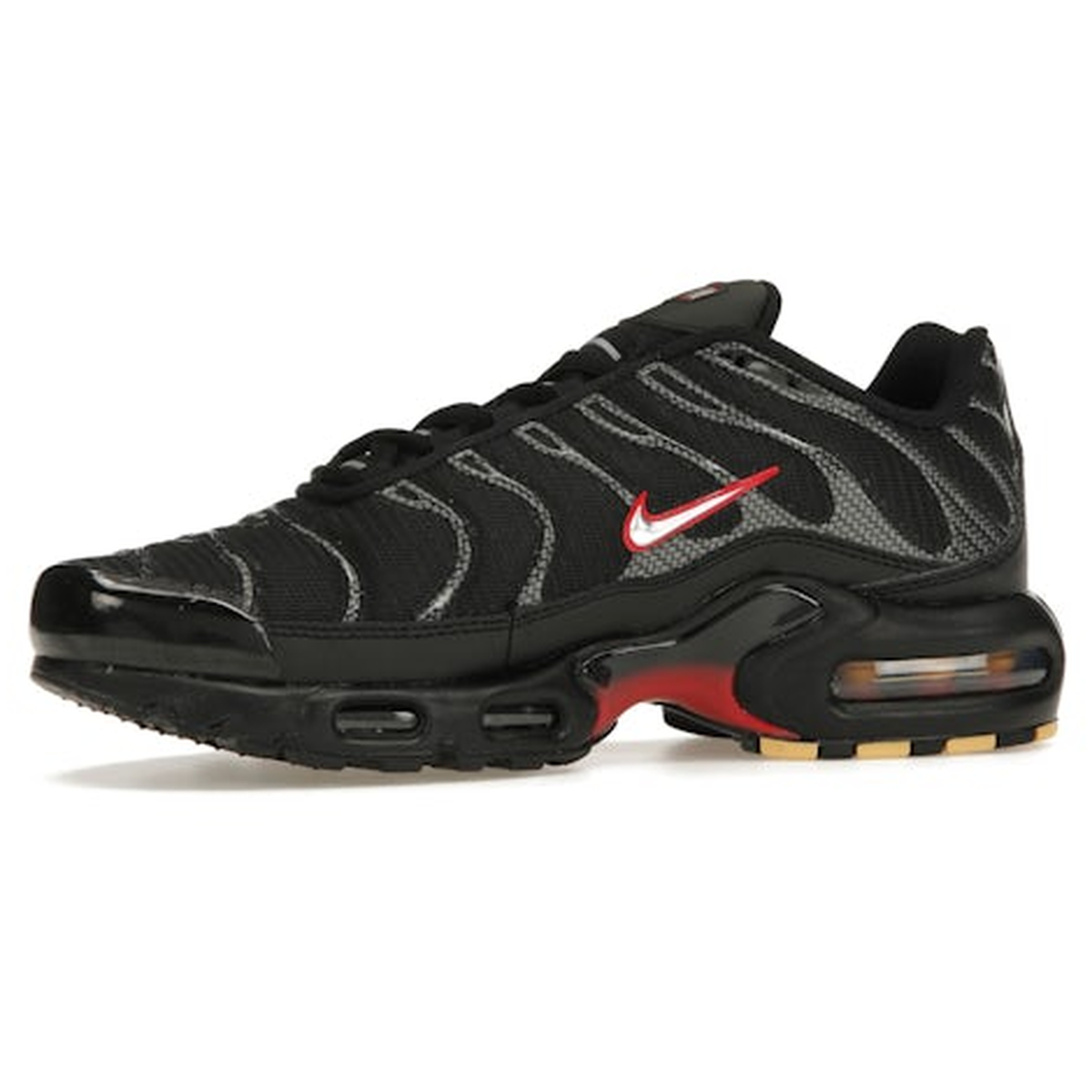 Miniatyrbild av Nike Air Max Plus Black Red Metallic Silver 3