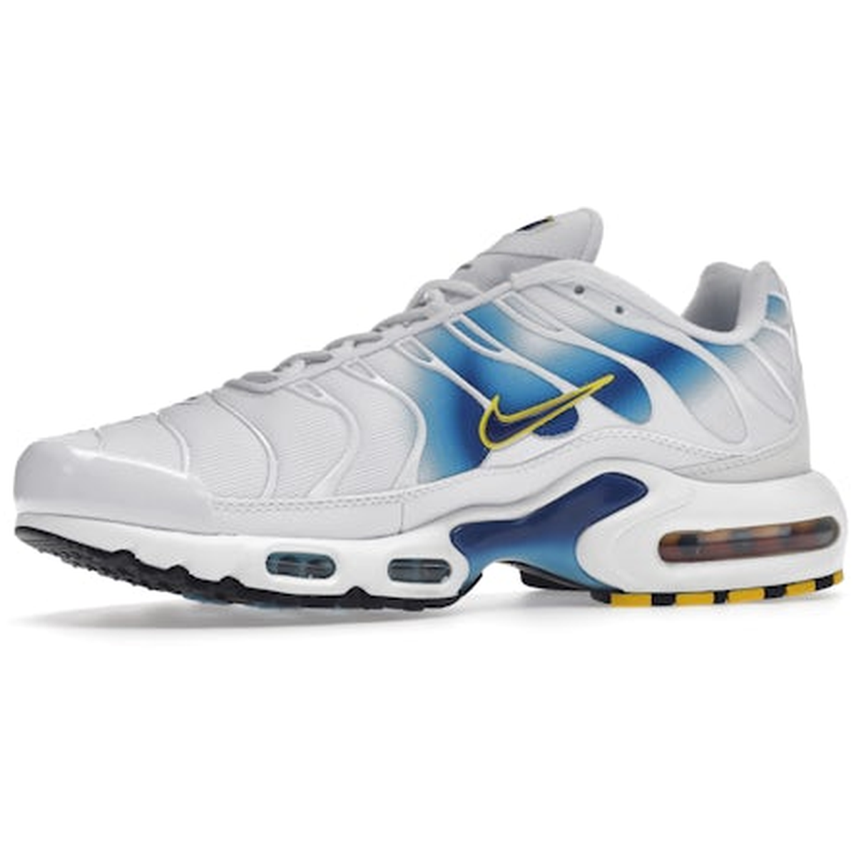 Miniatyrbild av Nike Air Max Plus Spray Paint Swoosh White Blue 3