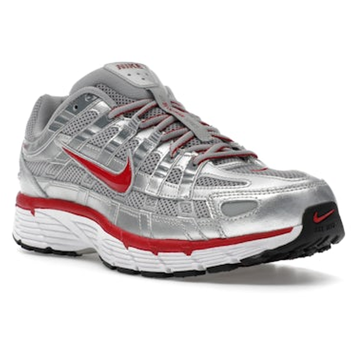 Miniatyrbild av Nike P-6000 Metallic Silver Gym Red 2
