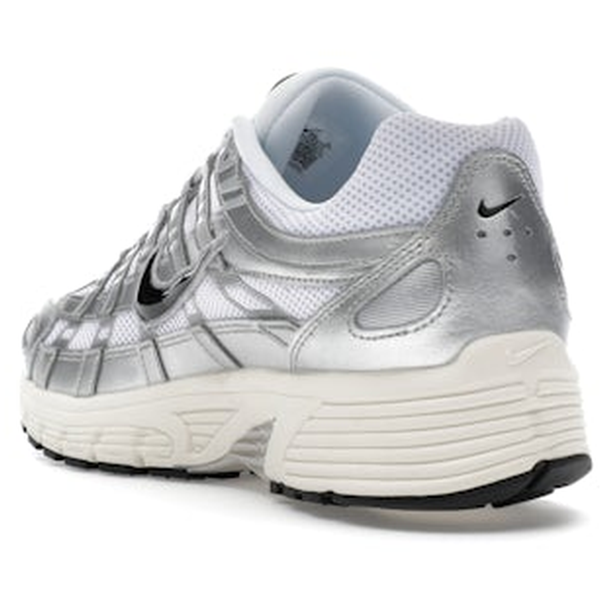 Miniatyrbild av Nike P-6000 White Metallic Silver Flat Silver Black 4